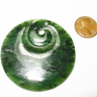 Jade Pendant, Spiral Pendant, Nephrite