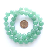 Aventurine, Green, 10mm Round on 16-inch strands