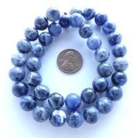 Sodlite, 10mm Round Beads on 16-inch Strands