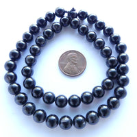 Hypersthene, 8mm Round Beads on 16-inch Strands