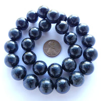 Blue Tiger Eye, 14mm Round Beads, 16-inch Strands