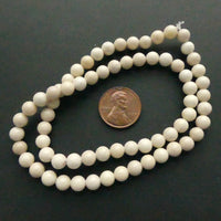 Riverstone, 6mm Round Beads on 16-inch Strands
