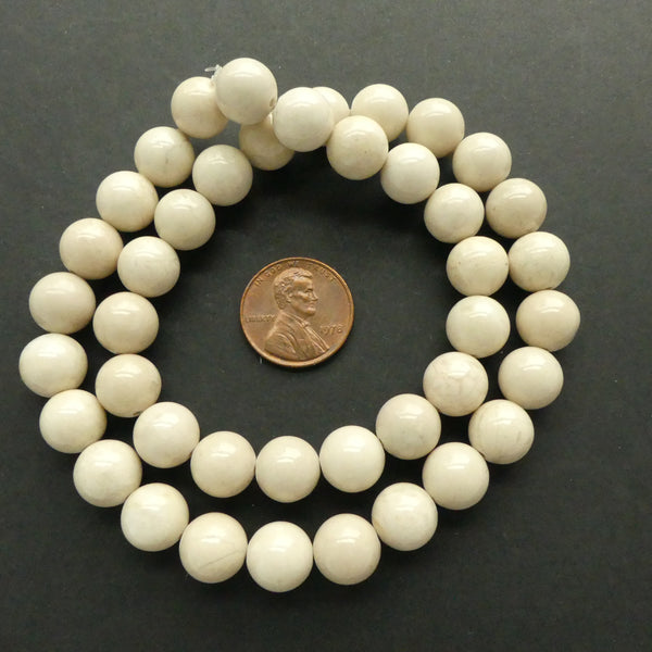 Riverstone, Rounds 10mm on 16-inch strands