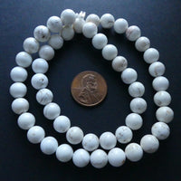 Magnesite, Round Beads, 8mm on 16-inch Strands