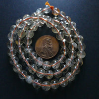 Citrine, 7mm Round Beads on 16-inch Strands