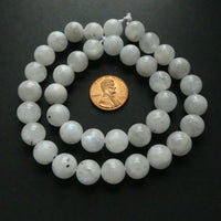 Moonstone, Round Beads, 10mm on 16-inch Strands
