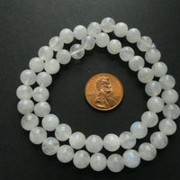 Moonstone, Round Beads, 7mm on 16-inch Strands