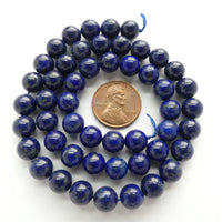 Lapis Lazuli Round 8mm on 16-inch Strands