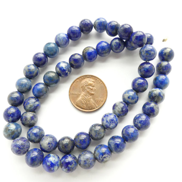 Lapis Lazuli Round 8mm on 16-inch Strands