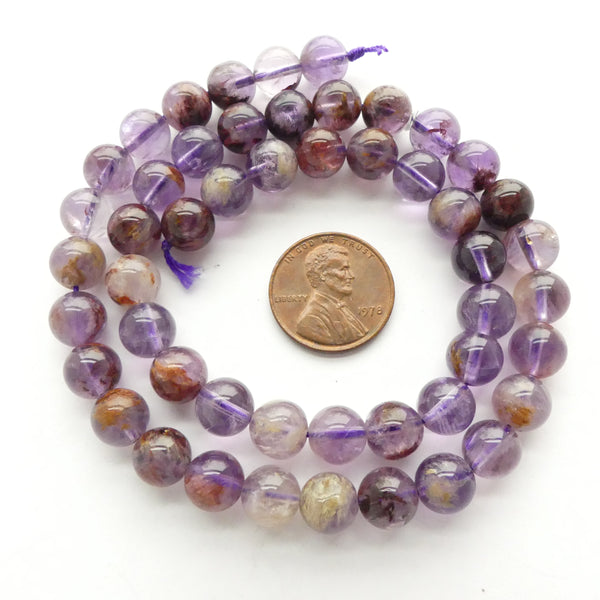 Auralite, Round 8mm Beads on 16-inch Strands