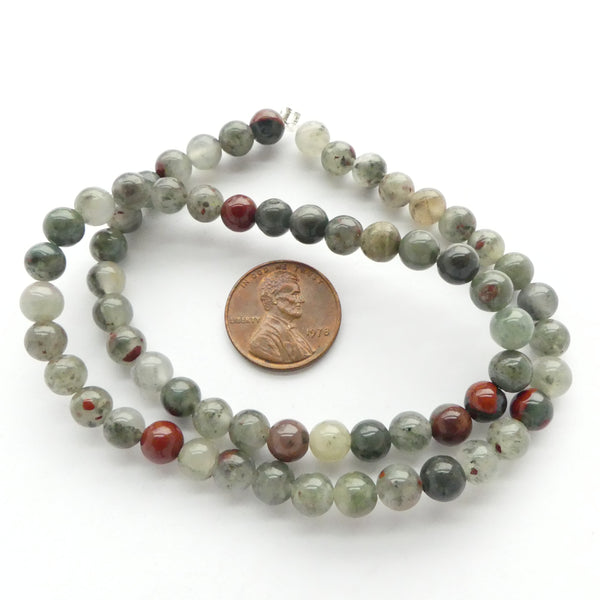 Seftonite, Round 6mm Beads on 16-inch Strands