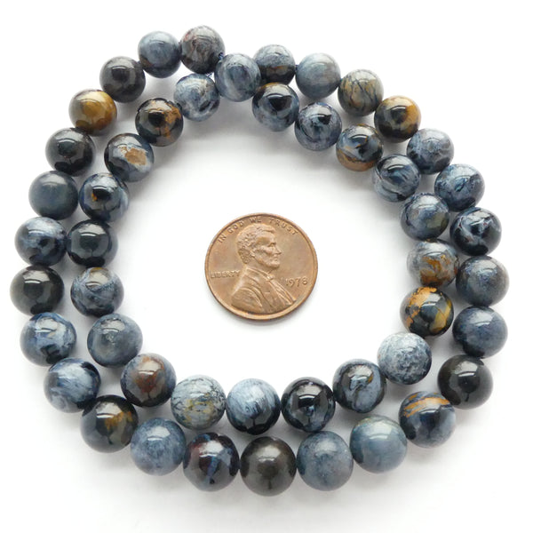 Pietersite, Round 8mm Beads on 16-inch Strands
