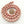 Rhodochrosite, 6mm Round on 16-inch Strand