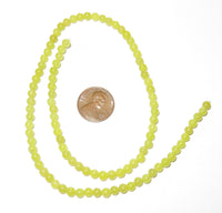 Olive Jade Round 4mm