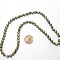 Pyrite Smooth Round 6mm