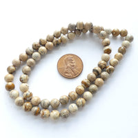 Picture Jasper, Round Beads, 6mm on 16-inch Strands