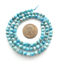 Apatite, Round 4mm on 16-inch Strands