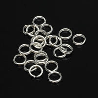 Packaged Findings, Silver Tone Split Rings 6mm, Pkg 24