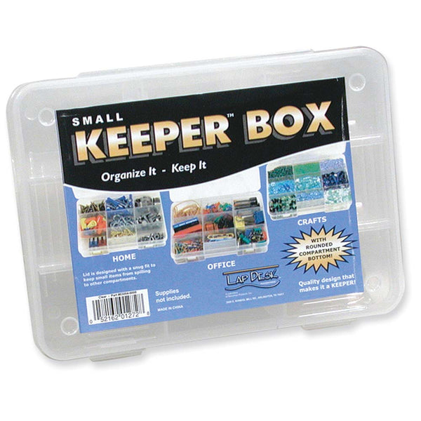 Keeper Box, Small 9 Compartment Storage Box with Latching Lid