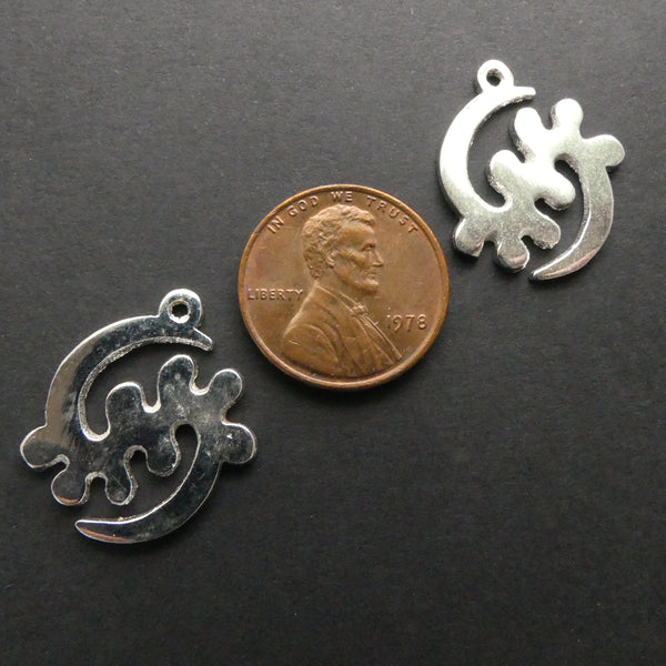 Adinkara Pendants, Silver, Gye Nyame, Mini, 18mm, Sold individually