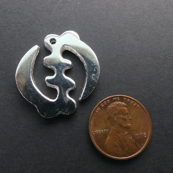 Adinkara Pendants, Silver, Medium Gye Nyame, Medium, 26mm