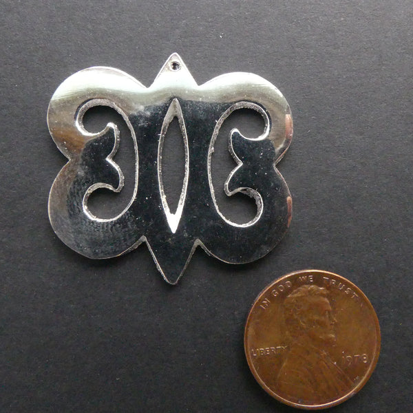 Adinkara Pendants, Silver, Hye Wo Nhye, Large, 30mm diameter