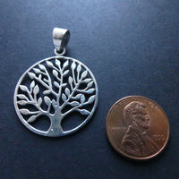 Tree of Life Pendant, Sterling Silver, 35mm long including bail