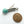 Silver and Turquoise Pendant Deco Style