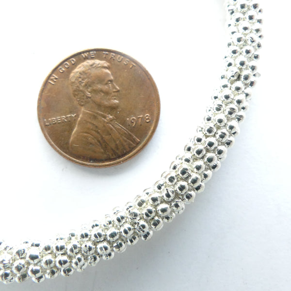 Cast Silver-tone "Daisy Spacers" 2x5mm on Short 8" Strands
