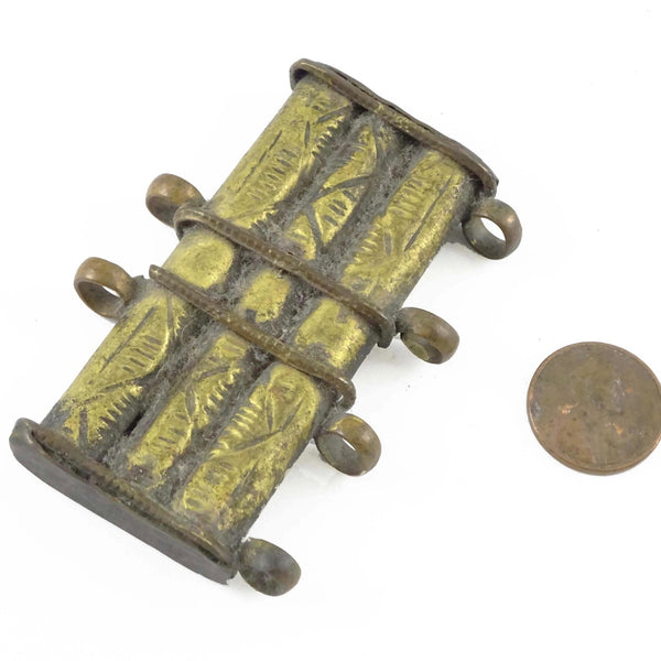 Brass, Pendant, 2.75 x1.75 inches