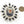 Agate, Onyx, Coral & Silver Pin/Pendant by Indian Designer Rajinder Singh, 2.75 inches long