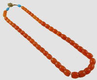Mizram Carnelian Bead Strand, 22”