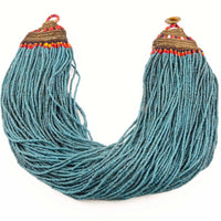 Naga, Antique Glass Bead Necklace, 20”