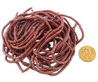 Mizo Glass, Antique Brown Tubes, 3-5x2-3mm, Bags of 41 Grams