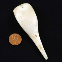 Naga Shell Slice, Antique, Medium 1 1/4 x 3 3/4 inches