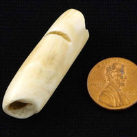Naga, Shell Bead, Antique Chank Medium Tube 1 5/8 x 1/2"
