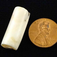 Naga, Shell Bead, Antique Chank Small Tube 1 x 3/8"