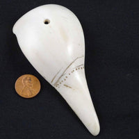 Naga Shell Slice, Antique, Extra Large 2 x 4.5 inches