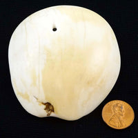 Naga Shell Disc, Antique, Large 2 5/8 x 3 Inches