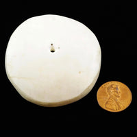 Naga Shell Disc, Antique, Medium 2 x 2 inches