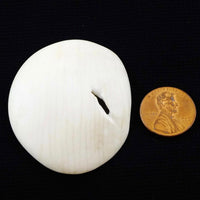 Naga Shell Disc, Antique, Small 1 5/8 x 1 7/8 inches