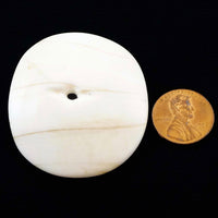 Naga Shell Disc, Antique, Small 1 5/8 x 1 7/8 inches
