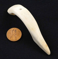 Naga Shell Slice, Antique, Narrow 5/8 x 31/4 inches