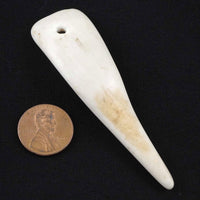 Naga Shell Slice, Antique, Narrow 3/4 x 3 inches