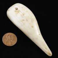 Naga Shell Slice, Antique, Medium 1 1/8 x 3 3/8 inches