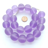 Resin Lavender Matte Giant Rounds 22mm on 18" Strands