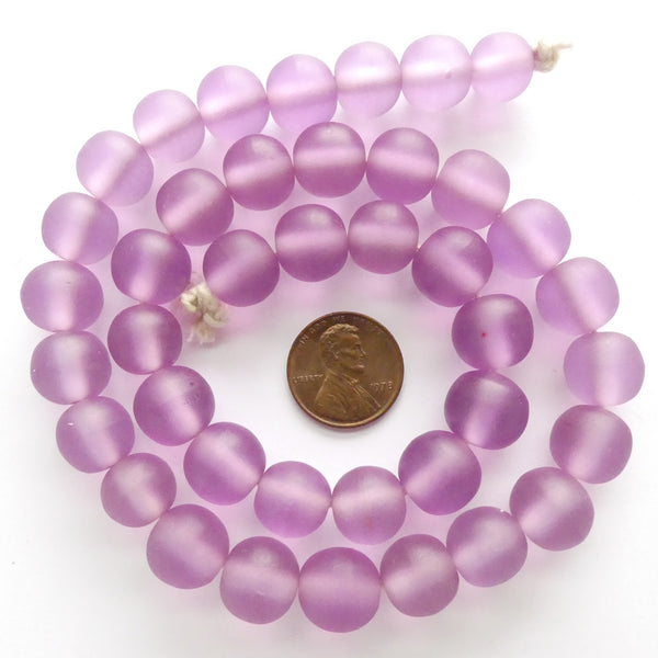 Resin Lavender Matte, Round 10mm, Strands of 40