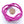 Wood Round Hot Pink, 3x4mm on 16-inch Strands