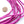 Wood Round Hot Pink, 3x4mm on 16-inch Strands