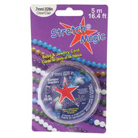 Elastic Cord, Stretch Magic, Clear 0.7 Diameter on 5 Meter Spool